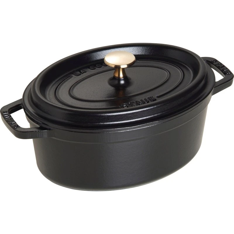 Staub La Cocotte Oval 23 cm, 2,35 L - Sort
