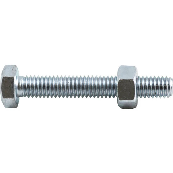 NKT FASTENERS 6 mm x 75 mm 6-kant Byggeskrue Elforzinket (50 stk)