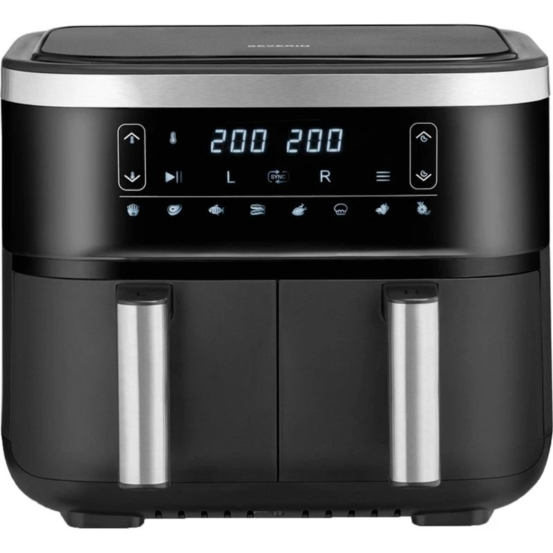 Severin Air Fryer Dobbelt 2x4L 2850W FR2453 Sort