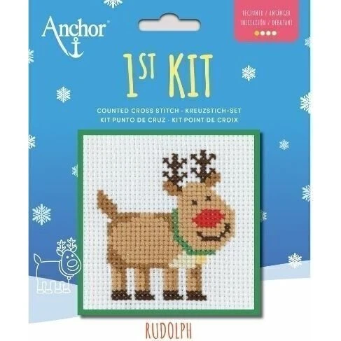 Anchor 1st Kit - Rudolph broderisæt til begyndere