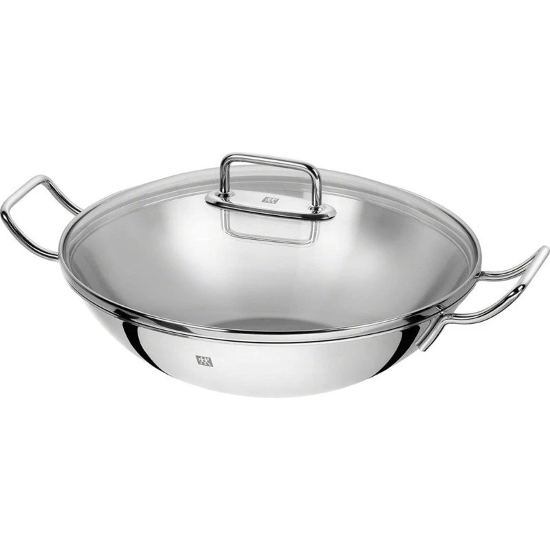 Zwilling Plus wok 32 cm med glaslåg