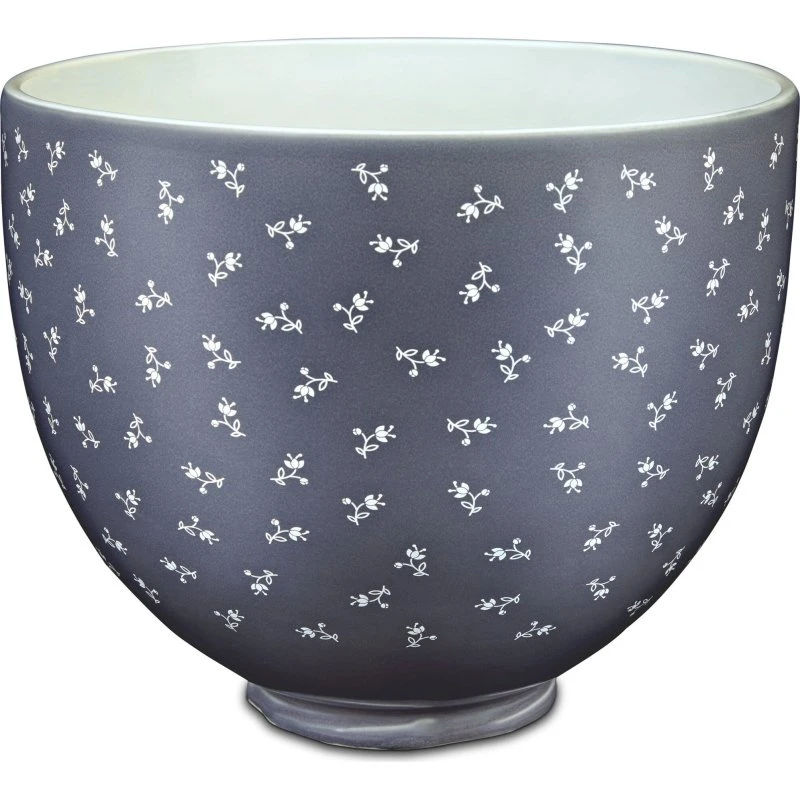 KitchenAid Keramikskål 4,7 L (blå, Vintage Floras)