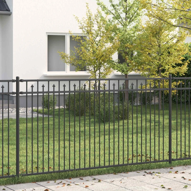 Spike Hegn 200x150 cm – Sort pulverlakeret stål