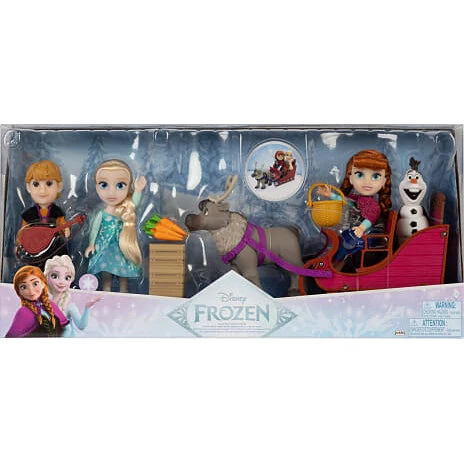 Frozen Petite Storytelling gavesæt - Anna, Kristoff, Elsa, Olaf og Sven