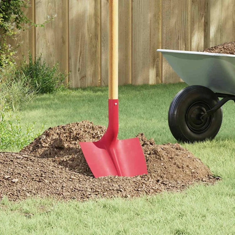 Skovlhoved pulverlakeret stål rød 39,5×27,5 cm