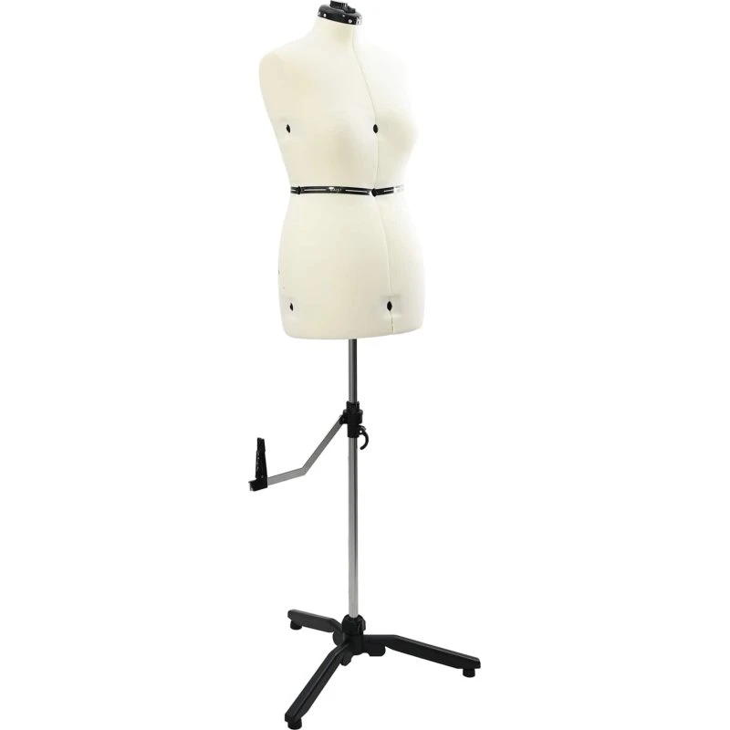 Justerbar damekjoleform i creme fløjl