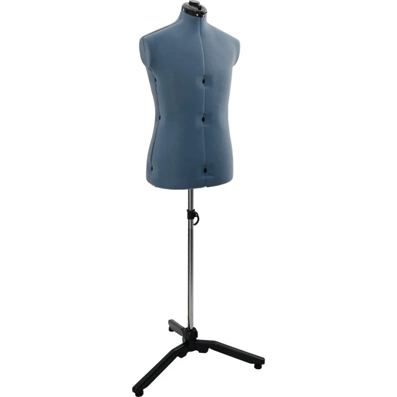 Justérbar kjoleform til kvinder, blå (95–116 cm)