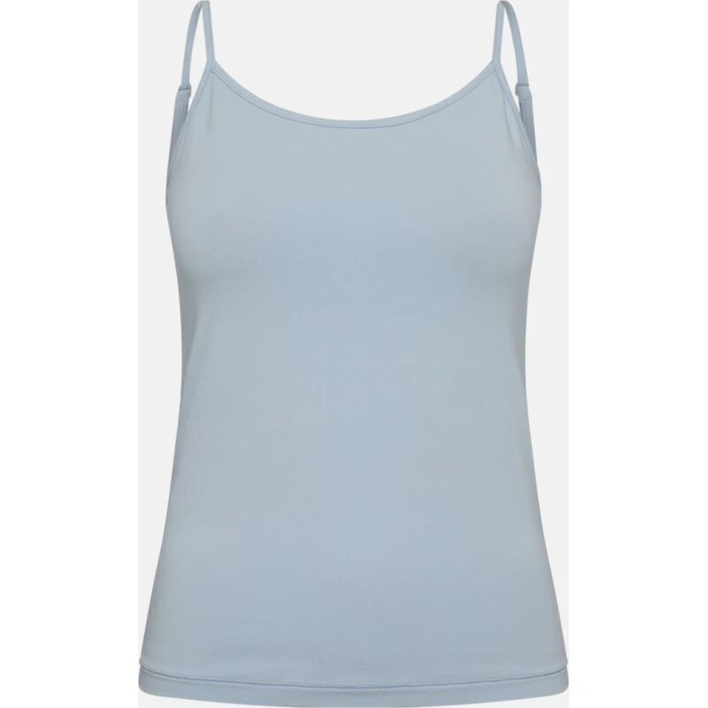 Lyseblå bambus tanktop med tynde stropper