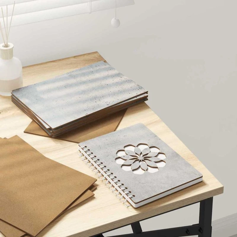 Dekorative træpaneler 150 stk – Betongrå 15x21x0,27 cm