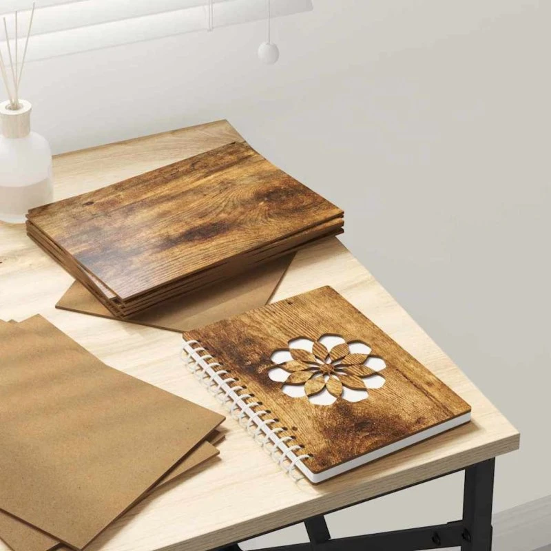 Dekorpaneler 150 stk – Røget eg 15×21×0,27 cm (konstrueret træ)