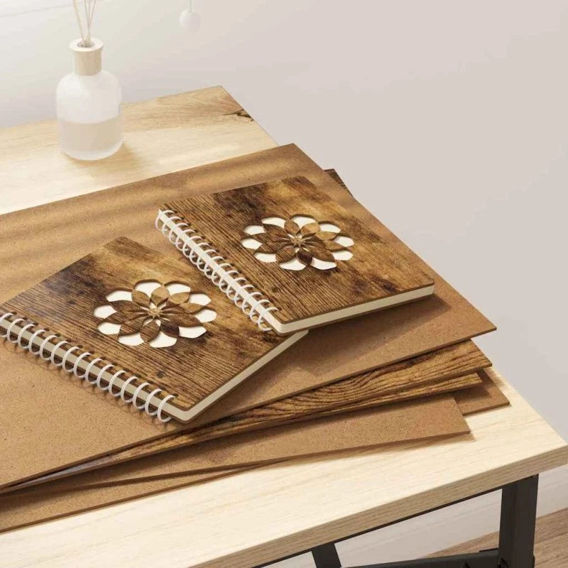 Dekorpaneler i røget eg 12 stk 30x42 cm – konstrueret træ