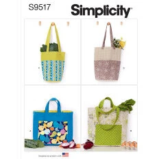 Indkøbsnet og shopper snitmønster 9517 OS - flere varianter