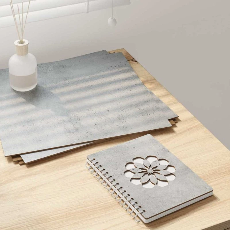 Dekorpaneler i konstrueret træ 50 stk 30x30 cm – Betongrå