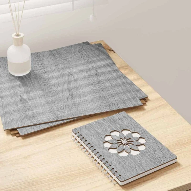 Dekorpaneler i træ 12 stk – Grå Sonoma 30x30 cm