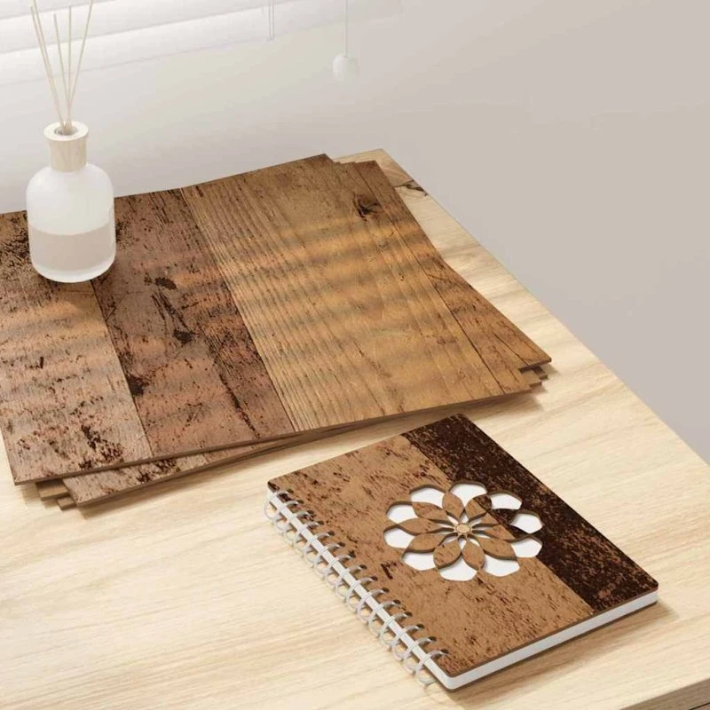 Dekorpaneler i gammelt træ - 12 stk 30x30 cm