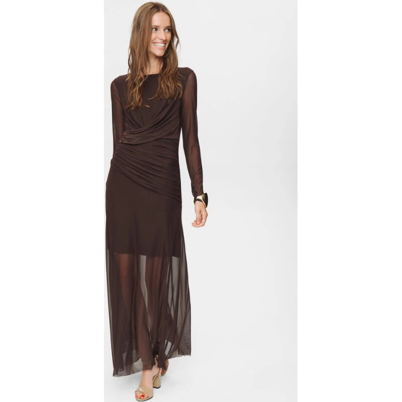 Nümph Cirri Maxikjole 706704 – Black Coffee