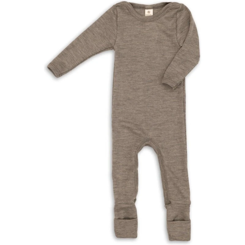 Engel Sleepsuit - Baby Valnød 70% Uld/30% Silke