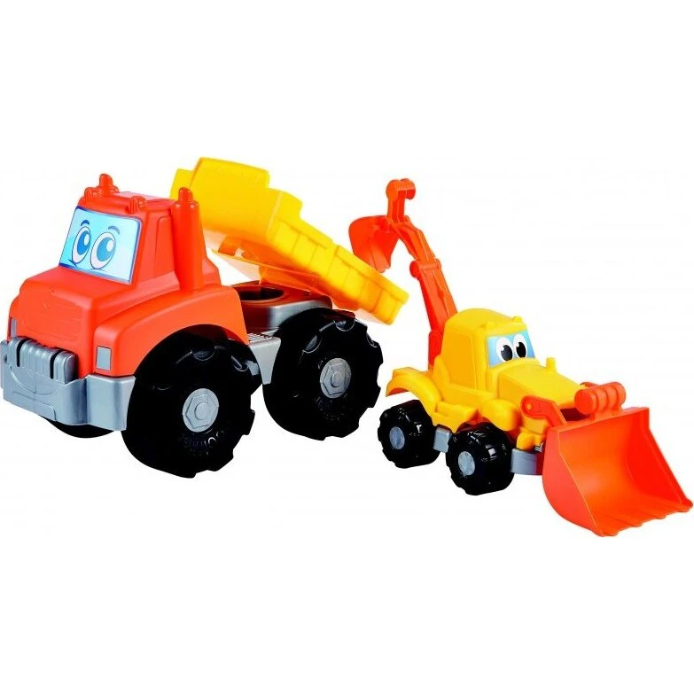 Ecoiffier Legetøjslastbil med lille rendegraver