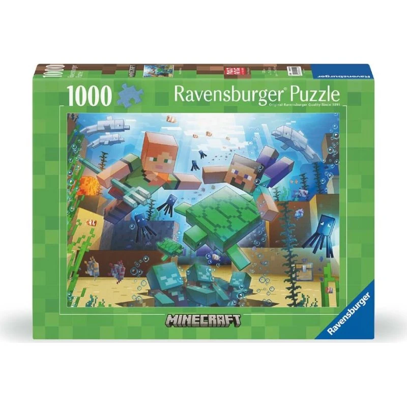 Ravensburger Minecraft Mosaic – 1000 brikker (70×50 cm)