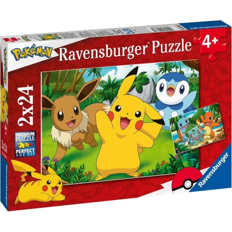 Ravensburger Pokémon 2x24 brikker puslespil