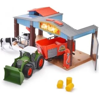Dickie Toys Farm Station – Bondegårdsstation med traktor og lys/lyde