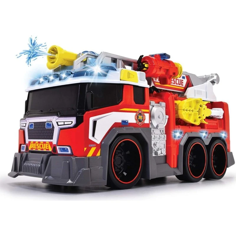 Dickie Toys Brandbil 37,5 cm med udtrækkelig stige, lys & lyd