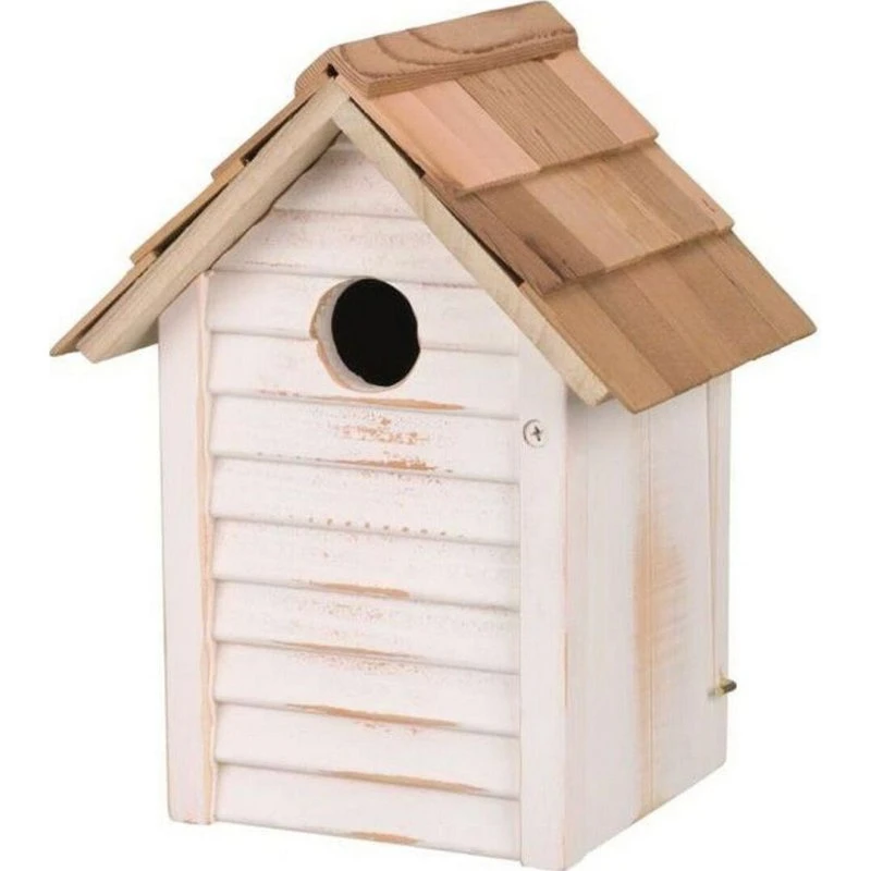 Trixie fyrretræs-redekasse til små mejser, hvid