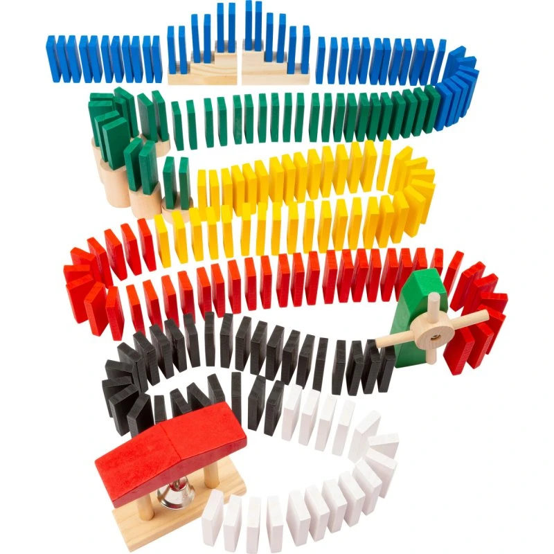 Small Foot Domino Rally - Træ, 480 brikker