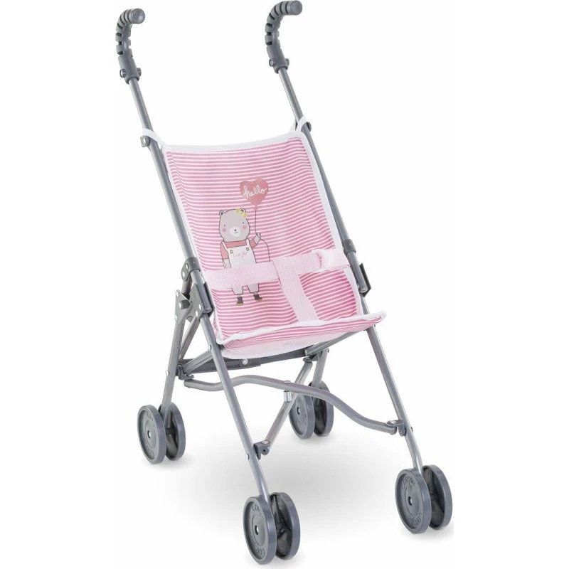 Corolle Paraplyklapvogn til dukker, Rose Pink (36–52 cm)