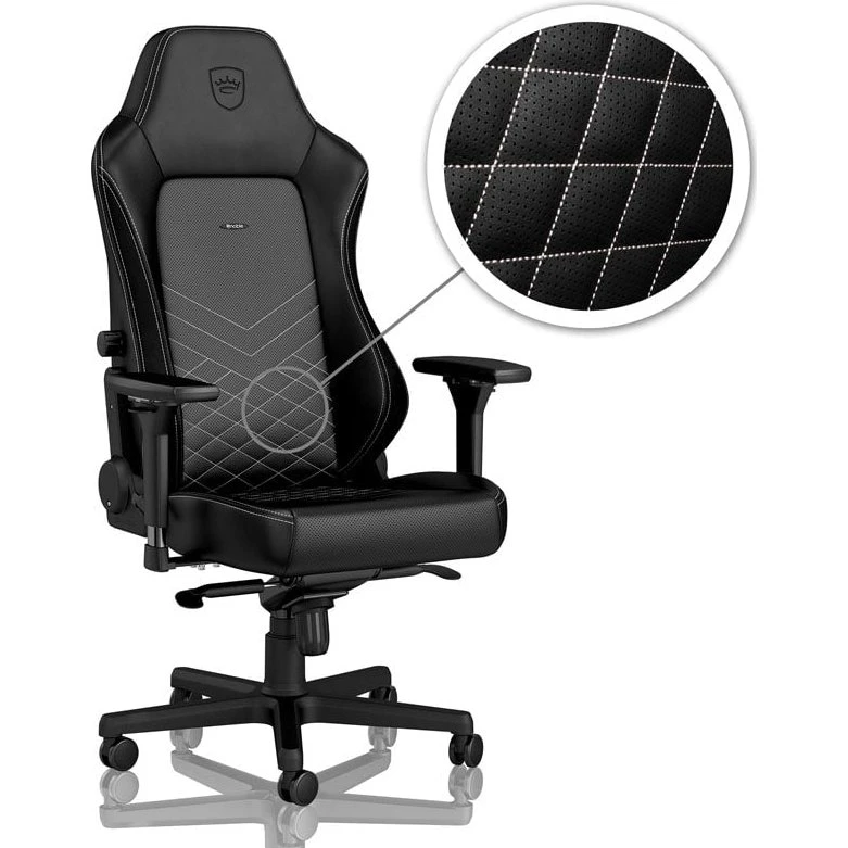 noblechairs HERO Black/Platinum-White gamingstol