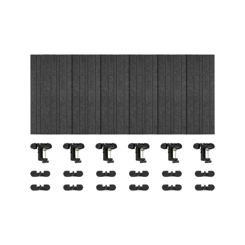 Streamplify Acoustic Panel 6 stk 12 mm - Mørkegrå