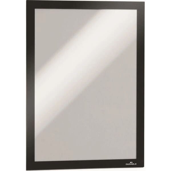 Duraframe® A4 selvklæbende magnetramme, sort - 2 stk