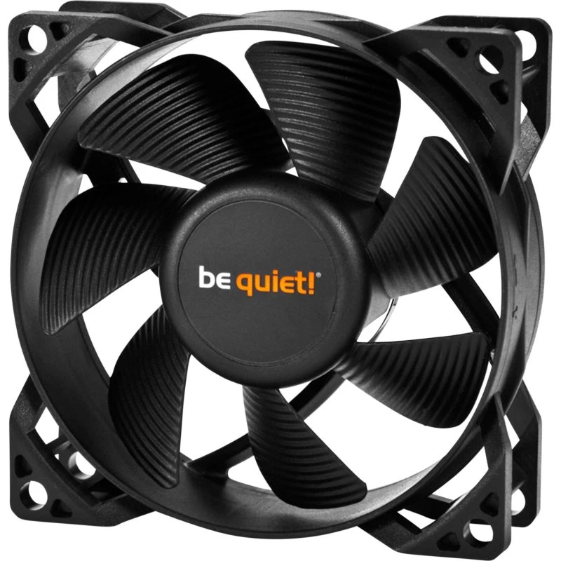 be quiet! Pure Wings 2 80mm - Sort (1900 RPM, 18 dBA)
