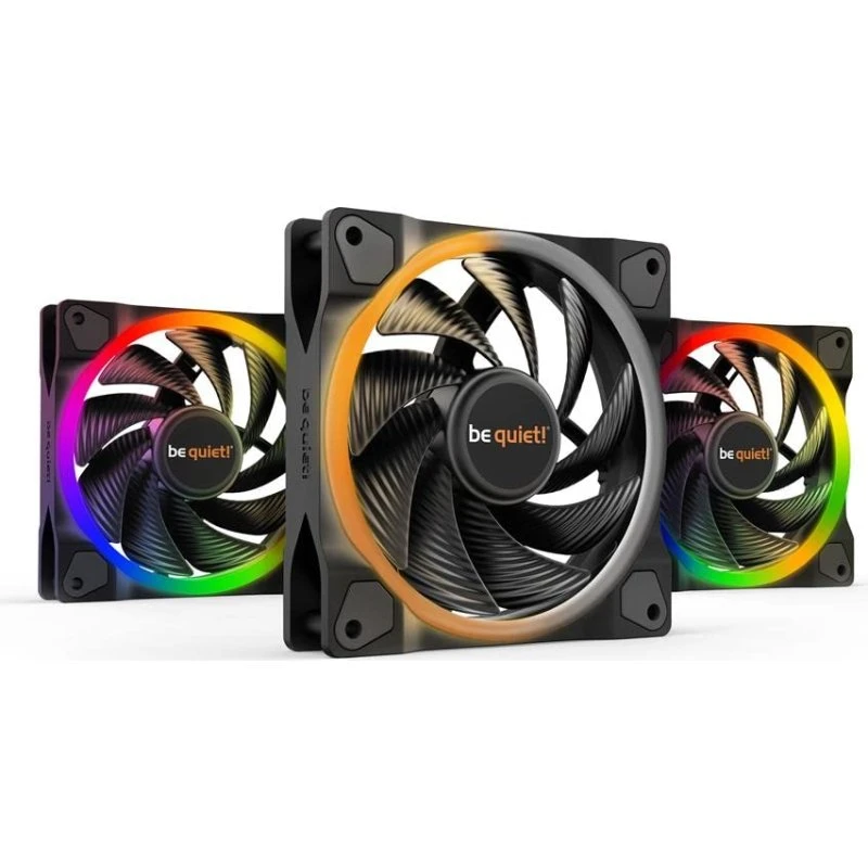 be quiet! Light Wings 120mm PWM High-Speed 3-pak – Sort ARGB