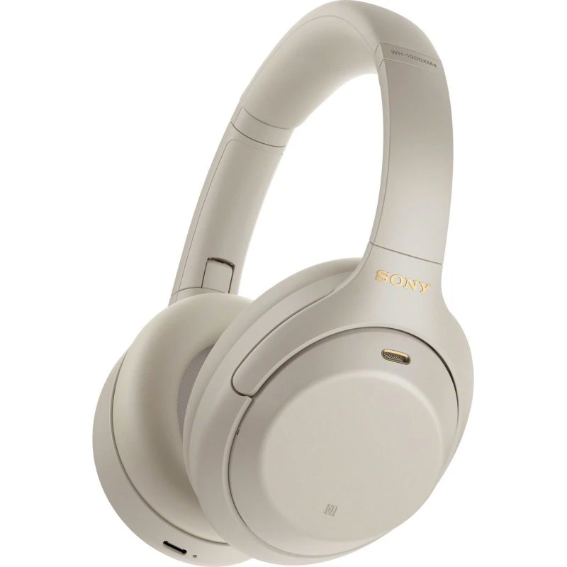 Sony WH-1000XM4 trådløst headset - sølv