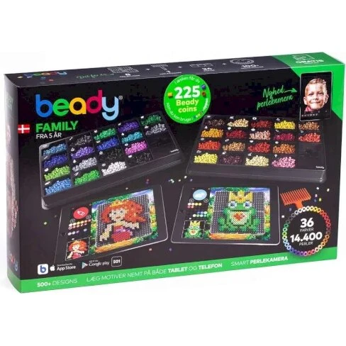 Beady Family 14.400 perler, 8 plader og 1 skraber