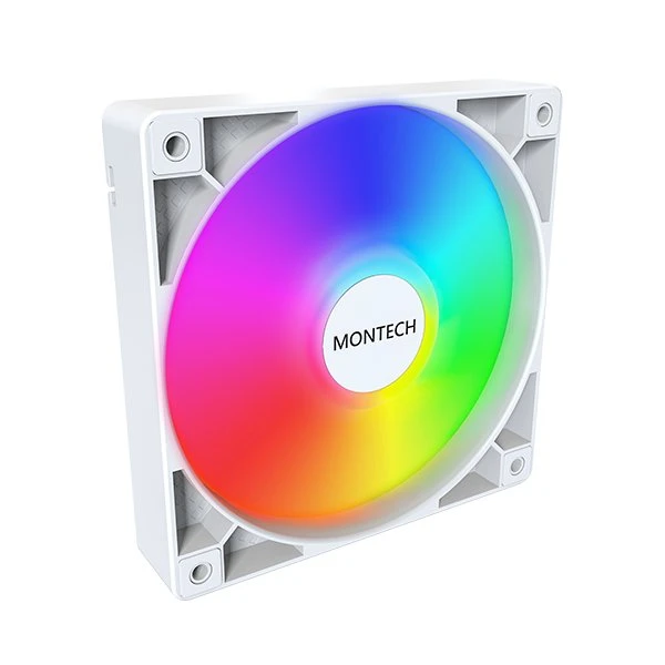 Montech GF120 ARGB PWM Hvid kabinetblæser