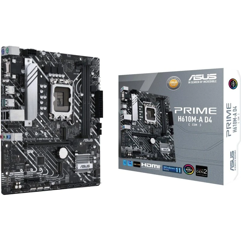 ASUS PRIME H610M-A D4-CSM Micro-ATX (LGA1700)