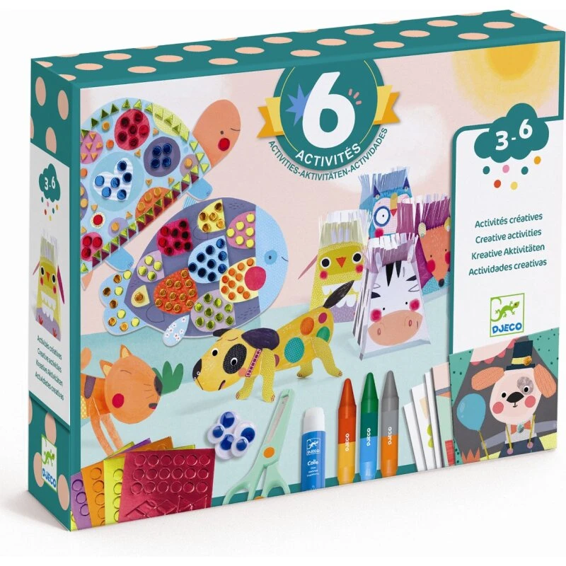 Djeco Kreativ Æske - Dyr og Deres Hus