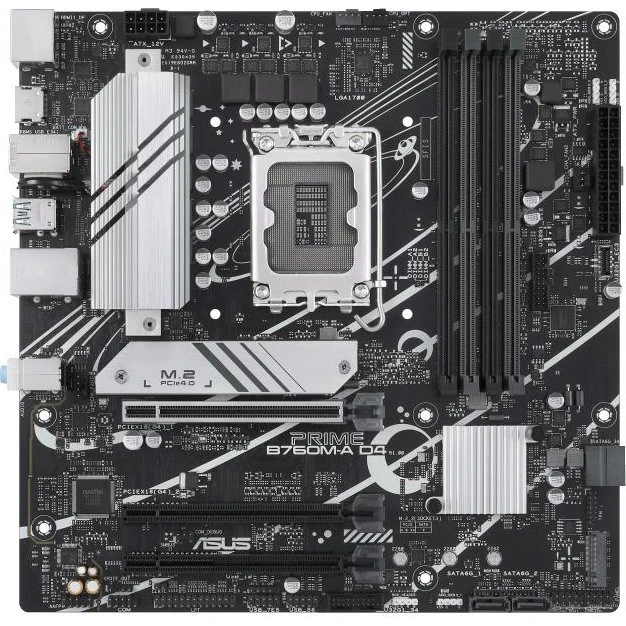 ASUS PRIME B760M-A D4-CSM – mATX B760 bundkort (LGA1700, DDR4)