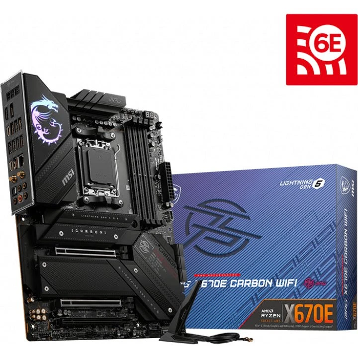 MSI MPG X670E CARBON WIFI ATX - AM5, DDR5, PCIe 5.0