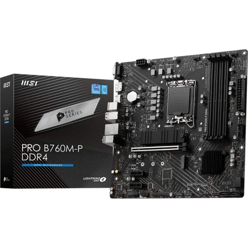 MSI PRO B760M-P DDR4 LGA1700 Micro-ATX