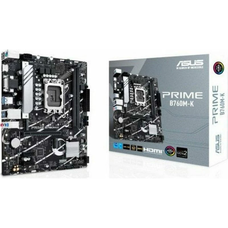 Asus PRIME B760M-K bundkort LGA 1700 (mATX, DDR5)