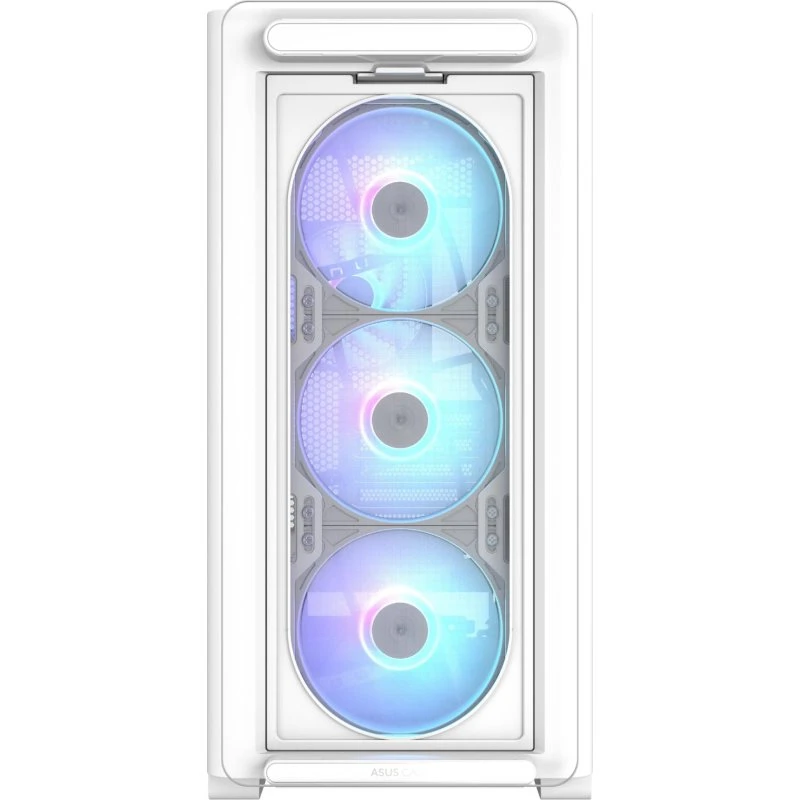 ASUS A23 PLUS Miditower mATX kabinet, hvid (hærdet glas)