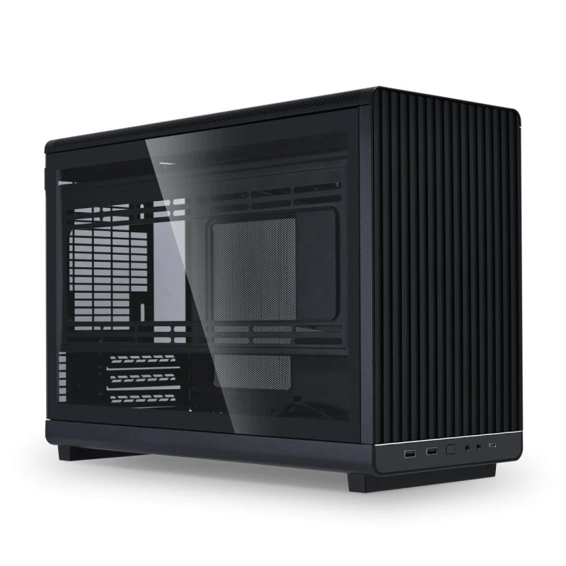 Lian Li A3-2X sidepanel – hærdet glas, venstre, sort