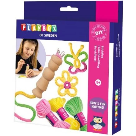 Strikkelise kreativt sæt med 3 garnnøgler