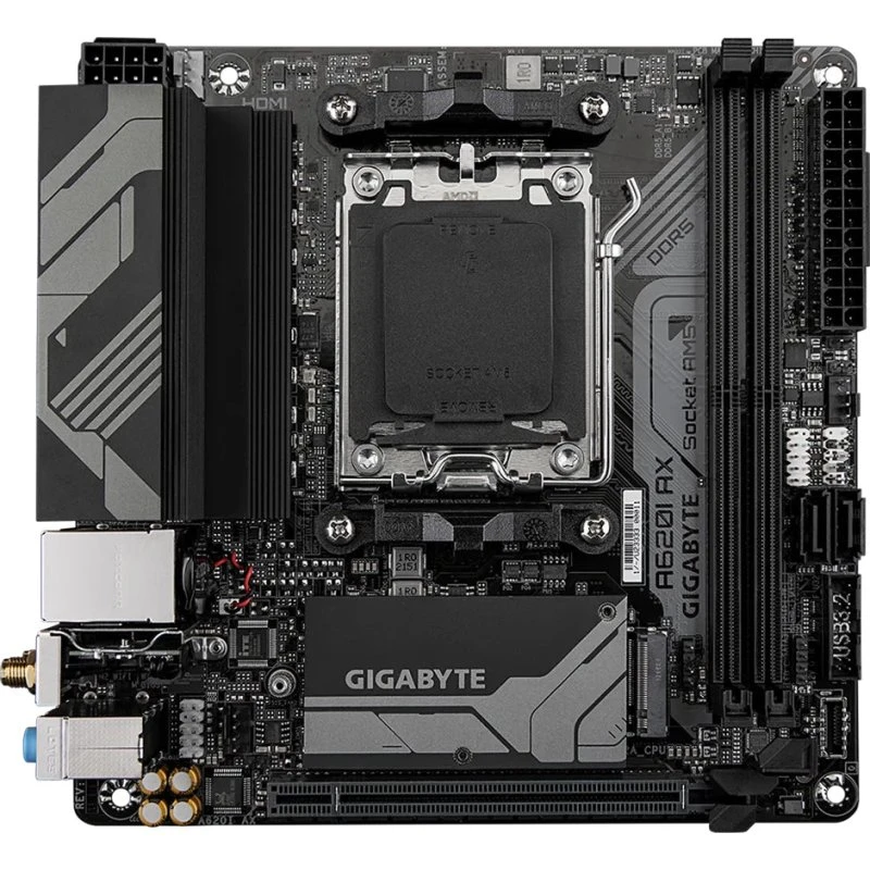 Gigabyte A620I AX Mini-ITX Bundkort (AM5, DDR5, A620)
