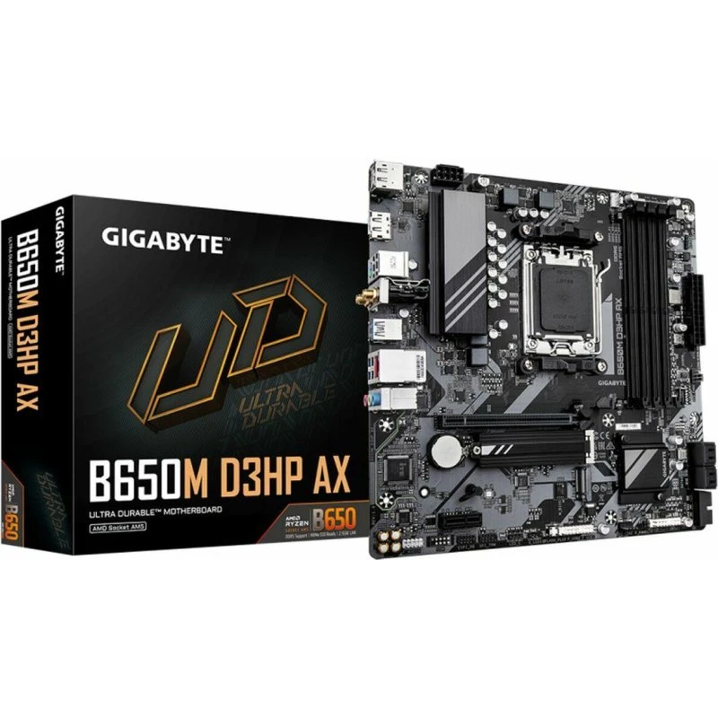 Gigabyte B650M D3HP AX – AMD AM5 mATX (DDR5, Wi‑Fi 6E)