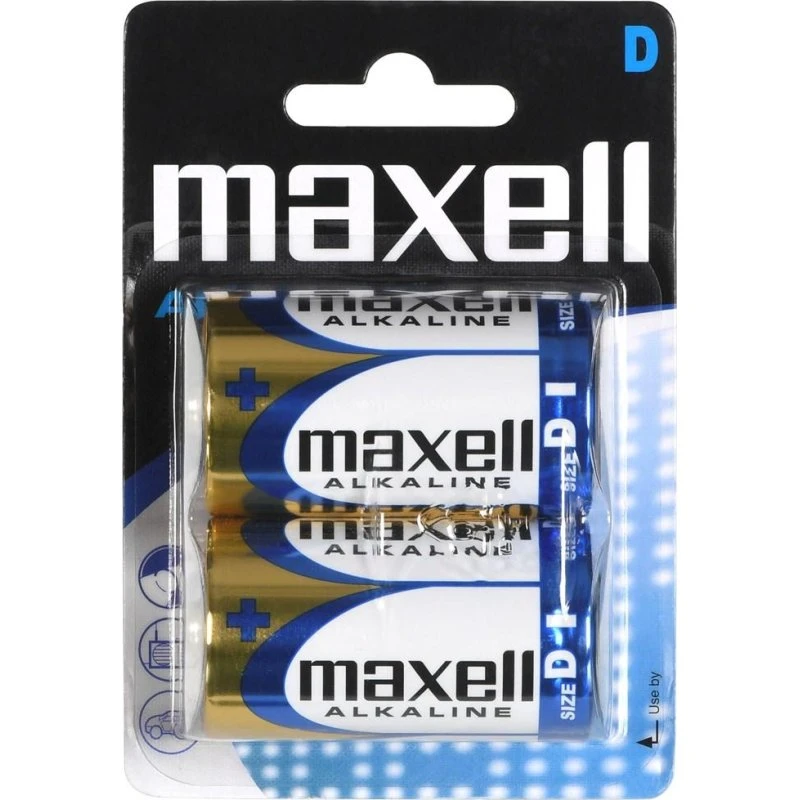 Maxell LR20 D alkalisk batteri 1,5V – 2 stk.