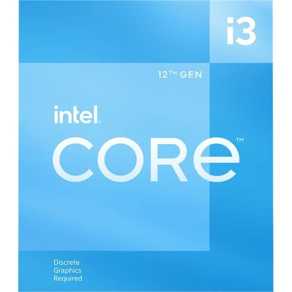 Intel Core i3-12100F 3,3/4,3 GHz LGA1700, 4 kerner, 12 MB